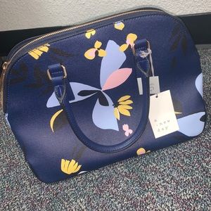 BRAND NEW blue floral handbag